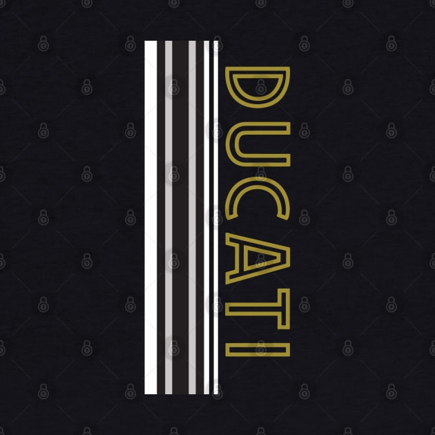 Ducati - Vertical Stripes by Midcenturydave